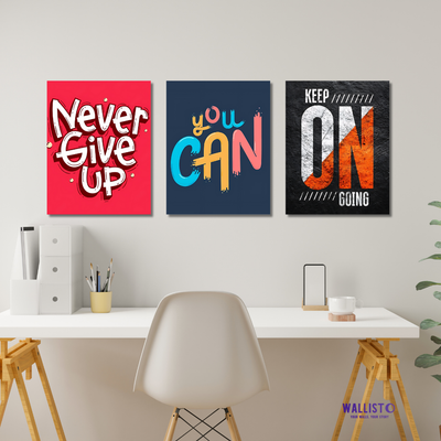 Never Give Up (Pack of 3)