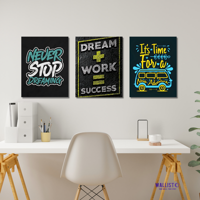 Never Stop Dreaming (Pack of 3)