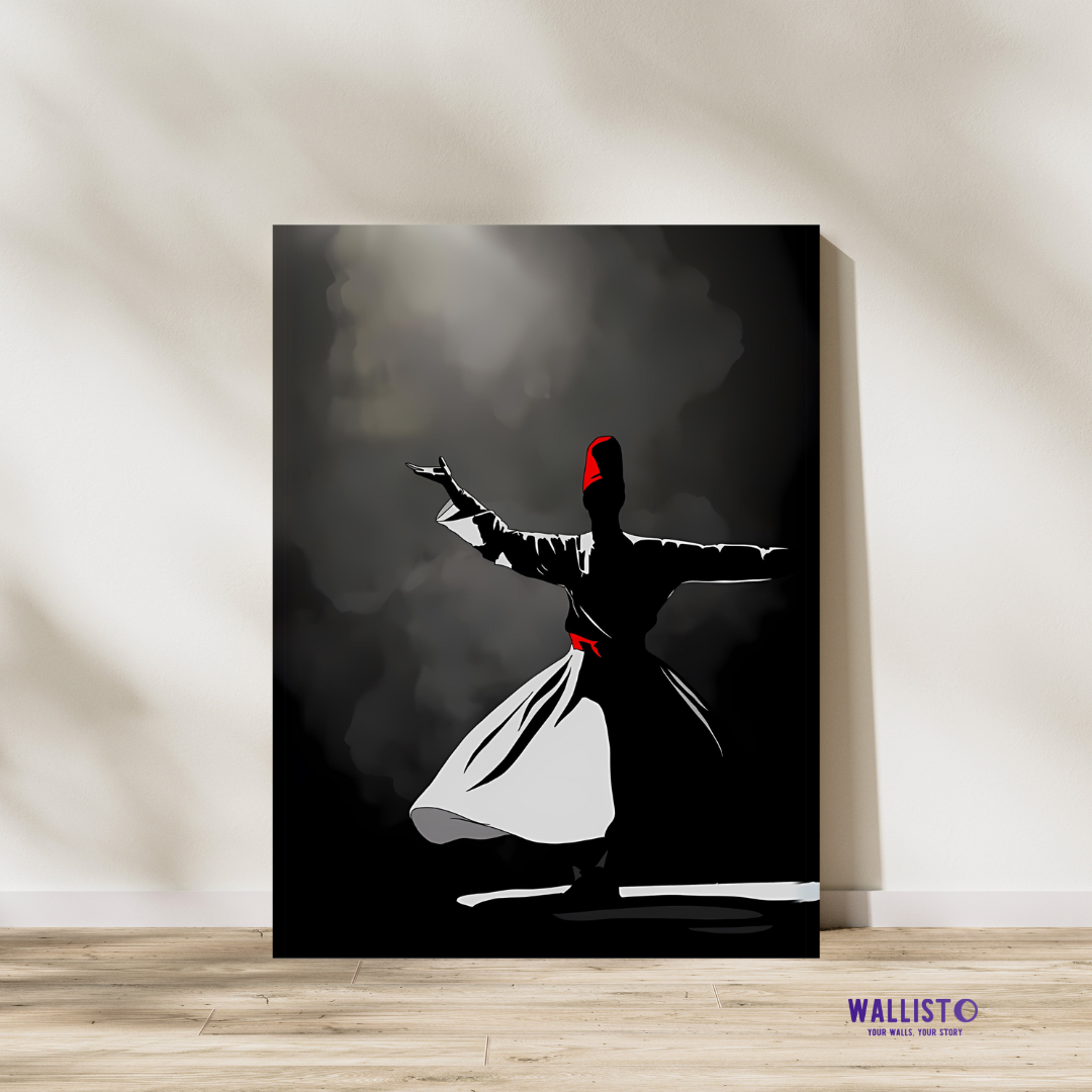 Sufi Dancer in Silhouette