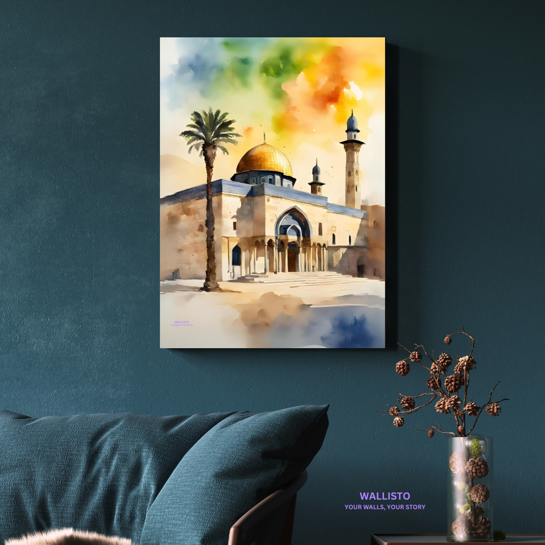 Watercolor Al-Aqsa