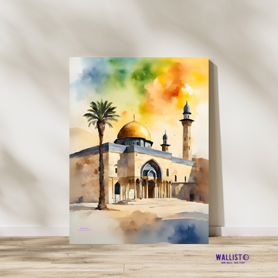 Watercolor Al-Aqsa