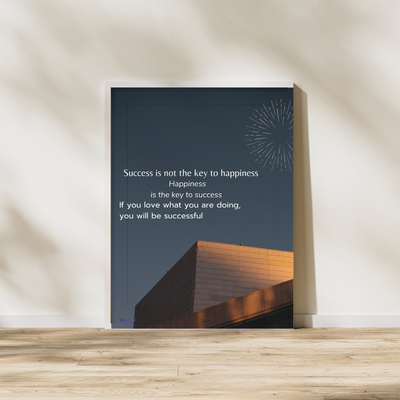 Success is Not the Key to Happiness, Happiness is the Key to Success. If You Love What You are Doing, You Will be Successful