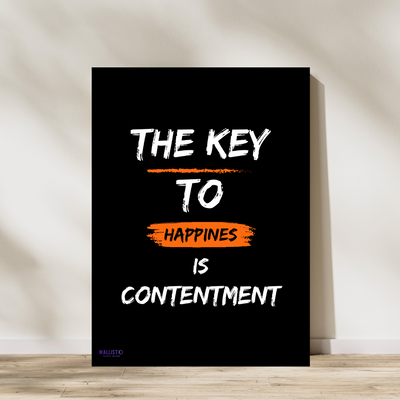 The Key to Happiness is Contenment